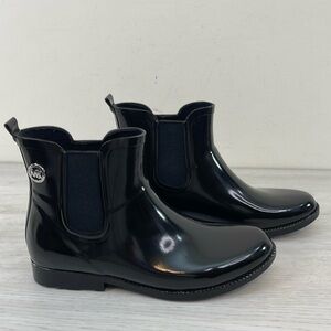 Michael Kors Black Rubber Rain Boots